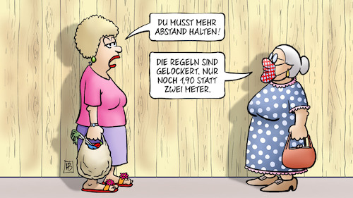 Cartoon: Lockerungen (medium) by Harm Bengen tagged lockerungen,abstand,regeln,gelockert,susemil,zaun,mundschutz,corona,coronavirus,ansteckung,pandemie,epidemie,krankheit,schaden,harm,bengen,cartoon,karikatur,lockerungen,abstand,regeln,gelockert,susemil,zaun,mundschutz,corona,coronavirus,ansteckung,pandemie,epidemie,krankheit,schaden,harm,bengen,cartoon,karikatur