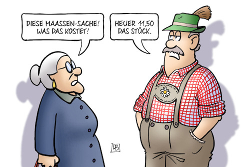 Cartoon: Maaßen-Kosten (medium) by Harm Bengen tagged maaßen,seehofer,sache,maß,oktoberfest,bayern,bier,susemil,harm,bengen,cartoon,karikatur,maaßen,seehofer,sache,maß,oktoberfest,bayern,bier,susemil,harm,bengen,cartoon,karikatur