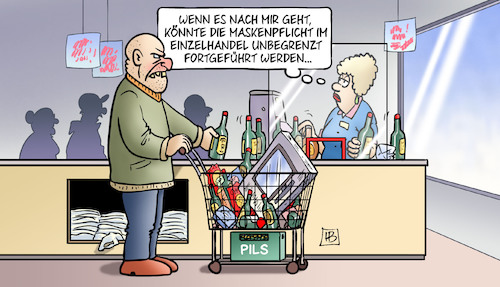 Cartoon: Maskenpflicht MeckPomm (medium) by Harm Bengen tagged maskenpflicht,meckpomm,mecklenburg,vorpommern,einzelhandel,supermarkt,kassiererin,fratze,nazi,einkauf,corona,pandemie,harm,bengen,cartoon,karikatur,maskenpflicht,meckpomm,mecklenburg,vorpommern,einzelhandel,supermarkt,kassiererin,fratze,nazi,einkauf,corona,pandemie,harm,bengen,cartoon,karikatur