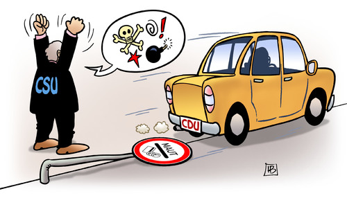 Cartoon: Maut-Zwist (medium) by Harm Bengen tagged maut,zwist,streit,cdu,csu,seehofer,dobrindt,auto,kfz,verkehr,verkehrsschild,harm,bengen,cartoon,karikatur,maut,zwist,streit,cdu,csu,seehofer,dobrindt,auto,kfz,verkehr,verkehrsschild,harm,bengen,cartoon,karikatur