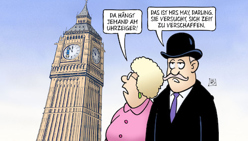 Cartoon: May braucht Zeit (medium) by Harm Bengen tagged may,zeit,uhrzeiger,big,ben,uhr,gb,uk,brexit,harm,bengen,cartoon,karikatur,may,zeit,uhrzeiger,big,ben,uhr,gb,uk,brexit,harm,bengen,cartoon,karikatur