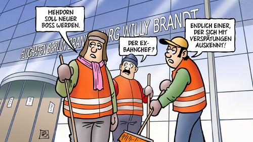 Cartoon: Mehdorn BER-Chef (medium) by Harm Bengen tagged kosten,eroeffnungstermin,aufsichtsratssitzung,ber,mehdorn,bahnchef,flughafen,berlin,grossflughafen,willy,brandt,verzoegerung,fertigstellung,geld,blamage,wowereit,platzeck,brandschutz,harm,bengen,cartoon,karikatur,kosten,eroeffnungstermin,aufsichtsratssitzung,ber,mehdorn,bahnchef,flughafen,berlin,grossflughafen,willy,brandt,verzoegerung,fertigstellung,geld,blamage,wowereit,platzeck,brandschutz,harm,bengen,cartoon,karikatur