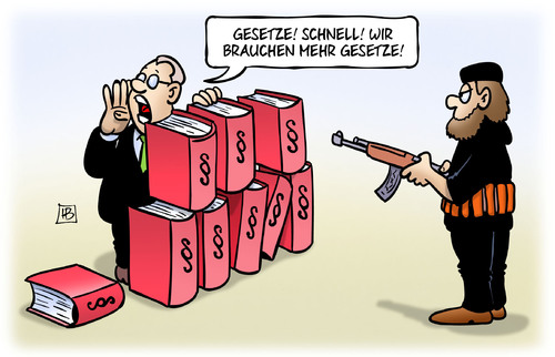 Mehr Gesetze von Harm Bengen | Politik Cartoon | TOONPOOL