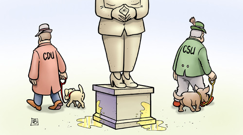 Cartoon: Merkel-Denkmal (medium) by Harm Bengen tagged denkmal,hund,pisse,anpinkeln,merkel,flüchtlinge,flucht,asyl,cdu,csu,kritiker,harm,bengen,cartoon,karikatur,denkmal,hund,pisse,anpinkeln,merkel,flüchtlinge,flucht,asyl,cdu,csu,kritiker,harm,bengen,cartoon,karikatur