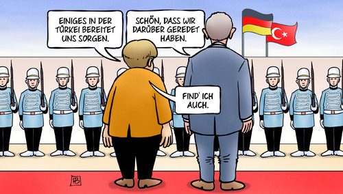 Cartoon: Merkel bei Erdogan (medium) by Harm Bengen tagged türkei,deutschland,sorgen,merkel,erdogan,autokratie,demokratie,flüchtlingsfrage,soldaten,harm,bengen,cartoon,karikatur,türkei,deutschland,sorgen,merkel,erdogan,autokratie,demokratie,flüchtlingsfrage,soldaten,harm,bengen,cartoon,karikatur