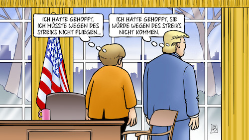 Merkel bei Trump