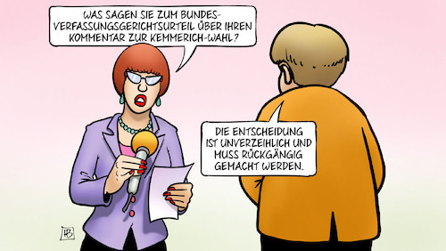 Cartoon: Merkel und BVerfG (medium) by Harm Bengen tagged bundesverfassungsgericht,urteil,kommentar,kemmerich,wahl,merkel,bverfg,entscheidung,unverzeihlich,interview,afd,harm,bengen,cartoon,karikatur,bundesverfassungsgericht,urteil,kommentar,kemmerich,wahl,merkel,bverfg,entscheidung,unverzeihlich,interview,afd,harm,bengen,cartoon,karikatur