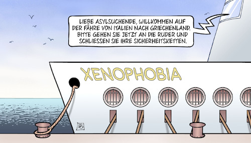 Migranten auf Fähren