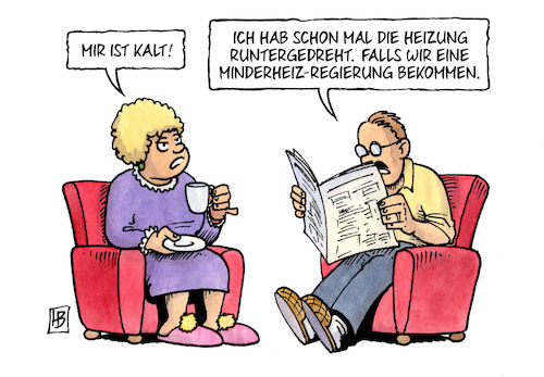 Minderheizregierung Von Harm Bengen Politik Cartoon Toonpool