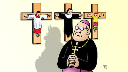 Cartoon: Missbrauchskonferenz (medium) by Harm Bengen tagged missbrauchskonferenz,protection,minors,vatikan,vatican,papst,pope,messdiener,nonne,kind,kruzifix,priester,teufel,schatten,harm,bengen,cartoon,karikatur,missbrauchskonferenz,protection,minors,vatikan,vatican,papst,pope,messdiener,nonne,kind,kruzifix,priester,teufel,schatten,harm,bengen,cartoon,karikatur