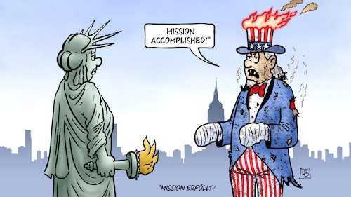 Cartoon: Mission accomplished (medium) by Harm Bengen tagged mission,accomplished,erfüllt,uncle,sam,liberty,freiheitsstatue,afghanistan,rettungsmission,usa,soldaten,abzug,taliban,harm,bengen,cartoon,karikatur,mission,accomplished,erfüllt,uncle,sam,liberty,freiheitsstatue,afghanistan,rettungsmission,usa,soldaten,abzug,taliban,harm,bengen,cartoon,karikatur