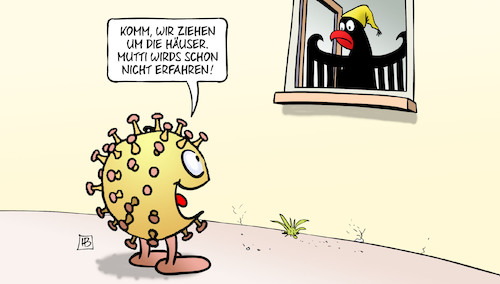 Cartoon: Mutti hats verboten (medium) by Harm Bengen tagged corona,virus,bundesadler,adler,fenster,mutti,merkel,notbremse,streng,haus,bengen,cartoon,karikatur,corona,virus,bundesadler,adler,fenster,mutti,merkel,notbremse,streng,haus,bengen,cartoon,karikatur