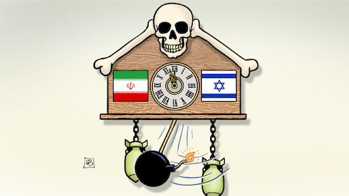 Cartoon: Nahost-Uhr tickt (medium) by Harm Bengen tagged kuckucksuhr,libanon,israel,krieg,tod,tot,bomben,nahost,hisbollah,cuckoo,clock,lebanon,war,death,dead,bombs,middle,east,hezbollah,harm,bengen,cartoon,karikatur,kuckucksuhr,libanon,israel,krieg,tod,tot,bomben,nahost,hisbollah,cuckoo,clock,lebanon,war,death,dead,bombs,middle,east,hezbollah,harm,bengen,cartoon,karikatur