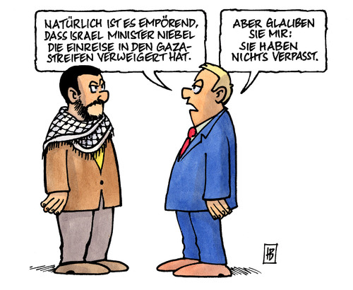 Niebel und Gaza