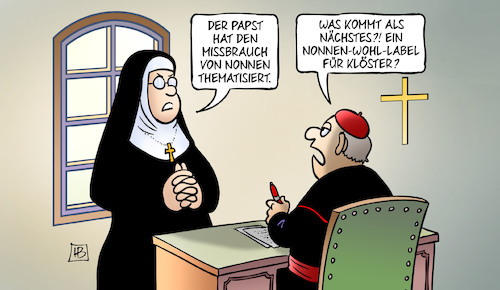 Nonnen-Missbrauch von Harm Bengen | Religion Cartoon ...