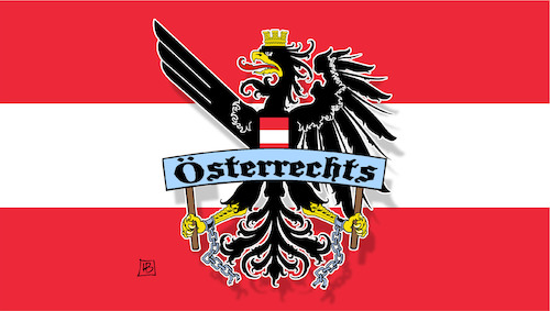 Cartoon: Österrechts (medium) by Harm Bengen tagged österrechts,adler,fahne,rechtsruck,österreich,wahlergebnis,wahlsieg,fpö,faschismus,rechtsextrem,hitlergruss,kickl,wahl,rechts,nazis,harm,bengen,cartoon,karikatur,österrechts,adler,fahne,rechtsruck,österreich,wahlergebnis,wahlsieg,fpö,faschismus,rechtsextrem,hitlergruss,kickl,wahl,rechts,nazis,harm,bengen,cartoon,karikatur