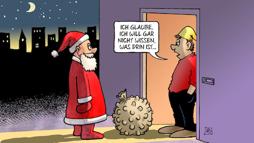 Cartoon: Omikron-Geschenk (medium) by Harm Bengen tagged omikron,geschenk,weihnachten,weihnachtsmann,michel,sack,virus,haustür,corona,harm,bengen,cartoon,karikatur,omikron,geschenk,weihnachten,weihnachtsmann,michel,sack,virus,haustür,corona,harm,bengen,cartoon,karikatur