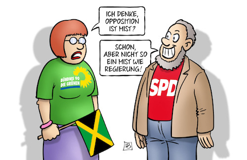 Cartoon: Opposition ist Mist (medium) by Harm Bengen tagged opposition,mist,koalition,jamaika,spd,grüne,regierung,bundestagswahl,ergebnis,wahlergebnis,harm,bengen,cartoon,karikatur,opposition,mist,koalition,jamaika,spd,grüne,regierung,bundestagswahl,ergebnis,wahlergebnis,harm,bengen,cartoon,karikatur