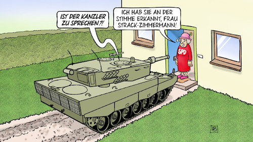 Cartoon: Panzer-Druck auf SPD (medium) by Harm Bengen tagged panzer,druck,spd,leopard,kanzler,scholz,stimme,strack,zimmermann,fdp,krieg,ukraine,russland,harm,bengen,cartoon,karikatur,panzer,druck,spd,leopard,kanzler,scholz,stimme,strack,zimmermann,fdp,krieg,ukraine,russland,harm,bengen,cartoon,karikatur