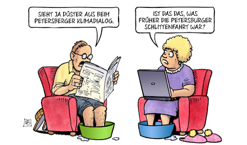 Cartoon: Petersberger Klimadialog (medium) by Harm Bengen tagged petersberger,klimadialog,petersburger,schlittenfahrt,klimawandel,hitze,sommer,heiss,harm,bengen,cartoon,karikatur,petersberger,klimadialog,petersburger,schlittenfahrt,klimawandel,hitze,sommer,heiss,harm,bengen,cartoon,karikatur