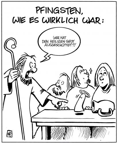 Cartoon: Pfingsten (medium) by Harm Bengen tagged 