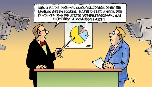 Cartoon: PID (medium) by Harm Bengen tagged kamera,tv,wähler,bundestagswahl,wahlen,wahl,schwangerschaft,leben,embryonen,gentest,parteitag,abstimmung,gröhe,schäuble,merkel,köhler,cdu,pid,präimplantationsdiagnostik,präimplantationsdiagnostik,pid,cdu,köhler,angela merkel,gröhe,schäuble,abstimmung,parteitag,gentest,embryonen,wahl,wahlen,bundestagswahl,wähler,kamera,tv,genetik,angela,merkel