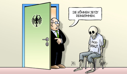 Cartoon: PKW-Maut-Abstimmung (medium) by Harm Bengen tagged pkw,maut,abstimmung,bundestag,csu,skelett,tot,steuer,europa,ausländer,diskriminierung,harm,bengen,cartoon,karikatur,pkw,maut,abstimmung,bundestag,csu,skelett,tot,steuer,europa,ausländer,diskriminierung,harm,bengen,cartoon,karikatur