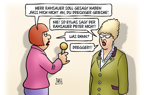 Cartoon: Ramsauer in Griechenland (medium) by Harm Bengen tagged ramsauer,griechenland,dreckiger,grieche,rassismus,bayerisch,dreggert,dreckert,harm,bengen,cartoon,karikatur,ramsauer,griechenland,dreckiger,grieche,rassismus,bayerisch,dreggert,dreckert,harm,bengen,cartoon,karikatur