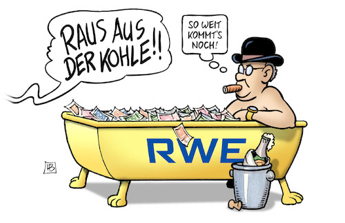 Cartoon: Raus aus der Kohle (medium) by Harm Bengen tagged raus,aus,der,kohle,braunkohle,kraftwerke,energiewende,klimaschutz,ende,gelände,protest,rwe,geld,badewanne,energiekonzerne,harm,bengen,cartoon,karikatur,raus,aus,der,kohle,braunkohle,kraftwerke,energiewende,klimaschutz,ende,gelände,protest,rwe,geld,badewanne,energiekonzerne,harm,bengen,cartoon,karikatur