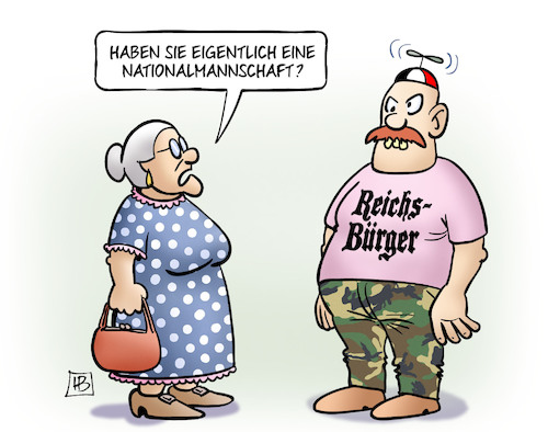 Cartoon: Reichsbürger-Nationalmannschaft (medium) by Harm Bengen tagged reichsbürger,nationalmannschaft,spinner,rechtsextremismus,verfassungsschutzbericht,susemil,harm,bengen,cartoon,karikatur,reichsbürger,nationalmannschaft,spinner,rechtsextremismus,verfassungsschutzbericht,susemil,harm,bengen,cartoon,karikatur