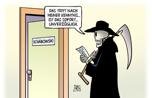 Cartoon: Schabowski tot (medium) by Harm Bengen tagged schabowski,tod,tot,ddr,sed,maueroeffnung,mauerfall,harm,bengen,cartoon,karikatur,schabowski,tod,tot,ddr,sed,maueroeffnung,mauerfall,harm,bengen,cartoon,karikatur