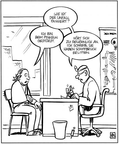 Cartoon: Schiffbruch (medium) by Harm Bengen tagged 