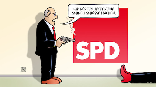 Cartoon: Schnellschüsse (medium) by Harm Bengen tagged schnellschüsse,pistole,wahlen,spd,nahles,rücktritt,parteivorsitzende,fraktionsvorsitzende,harm,bengen,cartoon,karikatur,schnellschüsse,pistole,wahlen,spd,nahles,rücktritt,parteivorsitzende,fraktionsvorsitzende,harm,bengen,cartoon,karikatur