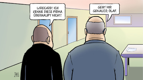 Cartoon: Scholz Altmaier Wirecard (medium) by Harm Bengen tagged wirecard,scholz,altmaier,firma,untersuchungsausschuss,bundesregierung,finanzminister,wirtschaftsminister,pleite,insolvenz,betrug,bankenaufsicht,harm,bengen,cartoon,karikatur,wirecard,scholz,altmaier,firma,untersuchungsausschuss,bundesregierung,finanzminister,wirtschaftsminister,pleite,insolvenz,betrug,bankenaufsicht,harm,bengen,cartoon,karikatur