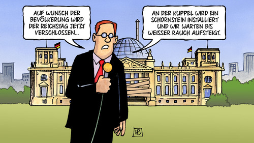 Cartoon: Schornstein (medium) by Harm Bengen tagged reichstag,kuppe,schornstein,weisser,rauch,papstwahl,koalition,merkel,bundeskanzlerin,spd,grüne,cdu,csu,linke,fdp,bundestag,2013,wahl,bundestagswahl,ergebnis,harm,bengen,cartoon,karikatur,reichstag,kuppe,schornstein,weisser,rauch,papstwahl,koalition,merkel,bundeskanzlerin,spd,grüne,cdu,csu,linke,fdp,bundestag,2013,wahl,bundestagswahl,ergebnis,harm,bengen,cartoon,karikatur