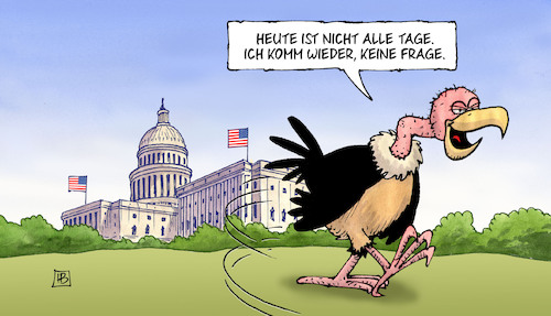 Cartoon: Schuldendeal USA (medium) by Harm Bengen tagged durchbruch,kompromiss,usa,schuldenkrise,schuldenstreit,staatsverschuldung,schulden,krise,demokraten,republikaner,biden,schuldengrenze,zahlungsunfähigkeit,kongress,senat,geier,harm,bengen,cartoon,karikatur,durchbruch,kompromiss,usa,schuldenkrise,schuldenstreit,staatsverschuldung,schulden,krise,demokraten,republikaner,biden,schuldengrenze,zahlungsunfähigkeit,kongress,senat,geier,harm,bengen,cartoon,karikatur