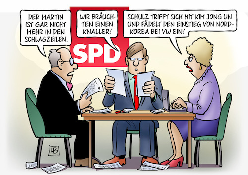 Cartoon: Schulz und Kim (medium) by Harm Bengen tagged martin,schulz,spd,bundestagswahlkampf,schlagzeilen,knaller,kim,jong,un,einstieg,nordkorea,vw,harm,bengen,cartoon,karikatur,martin,schulz,spd,bundestagswahlkampf,schlagzeilen,knaller,kim,jong,un,einstieg,nordkorea,vw,harm,bengen,cartoon,karikatur