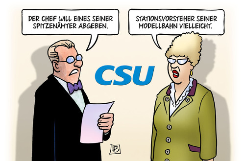 Cartoon: Seehofer-Ämter (medium) by Harm Bengen tagged csu,chef,spitzenämter,abgeben,parteivorsitz,stationsvorsteher,eisenbahn,modellbahn,seehofer,harm,bengen,cartoon,karikatur,csu,chef,spitzenämter,abgeben,parteivorsitz,stationsvorsteher,eisenbahn,modellbahn,seehofer,harm,bengen,cartoon,karikatur