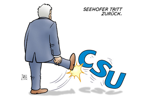 Cartoon: Seehofer-Rücktritt (medium) by Harm Bengen tagged rückzug,rücktritt,seehofer,csu,bayern,innenminister,parteichef,zurücktreten,harm,bengen,cartoon,karikatur,rückzug,rücktritt,seehofer,csu,bayern,innenminister,parteichef,zurücktreten,harm,bengen,cartoon,karikatur