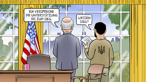 Cartoon: Selenskyj und Biden (medium) by Harm Bengen tagged unterstützung,sieg,selenskyj,biden,oval,office,usa,ukraine,siegesplan,krieg,russland,harm,bengen,cartoon,karikatur,unterstützung,sieg,selenskyj,biden,oval,office,usa,ukraine,siegesplan,krieg,russland,harm,bengen,cartoon,karikatur