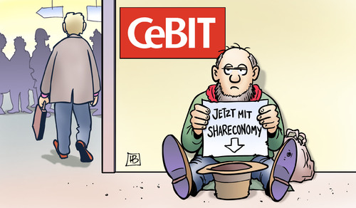 Cartoon: Shareconomy (medium) by Harm Bengen tagged shareconomy,share,economy,cebit,hannover,messe,computer,internet,bettler,hut,harm,bengen,cartoon,karikatur,shareconomy,share,economy,cebit,hannover,messe,computer,internet,bettler,hut,harm,bengen,cartoon,karikatur