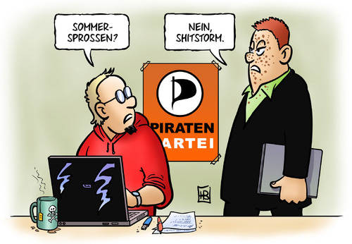 Cartoon: Shitstorm (medium) by Harm Bengen tagged shitstorm,shit,storm,sturm,scheisse,piratenpartei,internet,facebook,twitter,blog,entruestung,prostest,widerstand,gegenwind,sommersprossen,gesicht,shitstorm,sturm,scheisse,piratenpartei,internet,facebook,twitter,blog,sommersprossen