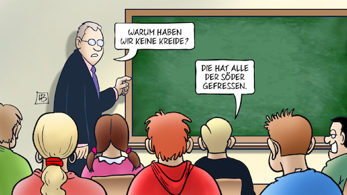 Soder Kreide Von Harm Bengen Politik Cartoon Toonpool