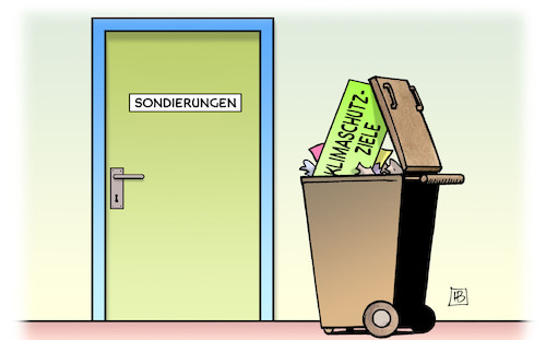 Cartoon: Sondierungsmüll (medium) by Harm Bengen tagged klimaschutzziele,sondierungen,groko,mülltonne,harm,bengen,cartoon,karikatur,klimaschutzziele,sondierungen,groko,mülltonne,harm,bengen,cartoon,karikatur