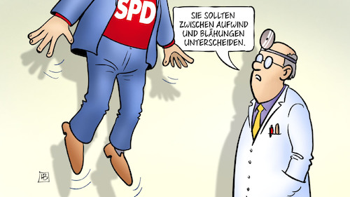 Cartoon: SPD-Aufwind (medium) by Harm Bengen tagged aufwind,auftrieb,umfragen,blähungen,arzt,jubel,freude,spd,kanzlerkandidat,martin,schulz,harm,bengen,cartoon,karikatur,aufwind,auftrieb,umfragen,blähungen,arzt,jubel,freude,spd,kanzlerkandidat,martin,schulz,harm,bengen,cartoon,karikatur