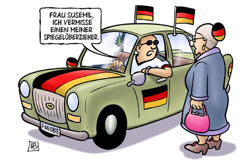 Cartoon: Spiegelüberzieher (medium) by Harm Bengen tagged spiegelüberzieher,auto,fahnen,oma,dutt,fan,fussball,wm,weltmeisterschaft,brasilien,harm,bengen,cartoon,karikatur,spiegelüberzieher,auto,fahnen,oma,dutt,fan,fussball,wm,weltmeisterschaft,brasilien,harm,bengen,cartoon,karikatur