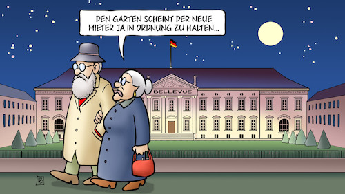 Steinmeier in Bellevue von Harm Bengen | Politik Cartoon ...