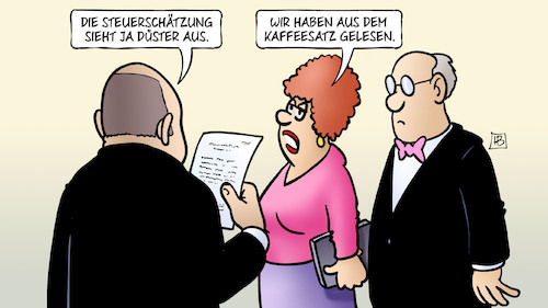 Cartoon: Steuerschätzung Schwarz (medium) by Harm Bengen tagged steuerschätzung,düster,schwarz,wirtschaft,entwicklung,kaffeesatz,corona,scholz,harm,bengen,cartoon,karikatur,steuerschätzung,düster,schwarz,wirtschaft,entwicklung,kaffeesatz,corona,scholz,harm,bengen,cartoon,karikatur