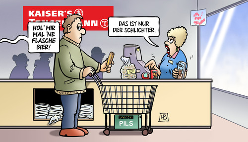 Cartoon: Tengelmann-Schlichter (medium) by Harm Bengen tagged tengelmann,kaisers,ausverkauf,filiale,angebot,supermarkt,zerschlagung,flasche,bier,schlichter,altkanzler,gerhard,schröder,rewe,edeka,harm,bengen,cartoon,karikatur,tengelmann,kaisers,ausverkauf,filiale,angebot,supermarkt,zerschlagung,flasche,bier,schlichter,altkanzler,gerhard,schröder,rewe,edeka,harm,bengen,cartoon,karikatur