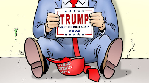 Cartoon: Trump-Kaution (medium) by Harm Bengen tagged trump,kaution,prozess,betrug,zahlungsunfähig,pleite,betteln,wahlkampf,harm,bengen,cartoon,karikatur,trump,kaution,prozess,betrug,zahlungsunfähig,pleite,betteln,wahlkampf,harm,bengen,cartoon,karikatur